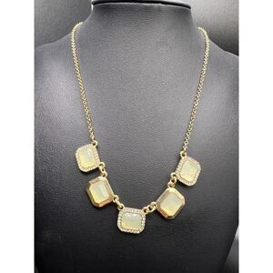 Lemony Rhinestone Necklace